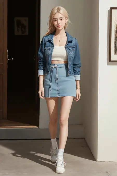 Faux Two Piece Top