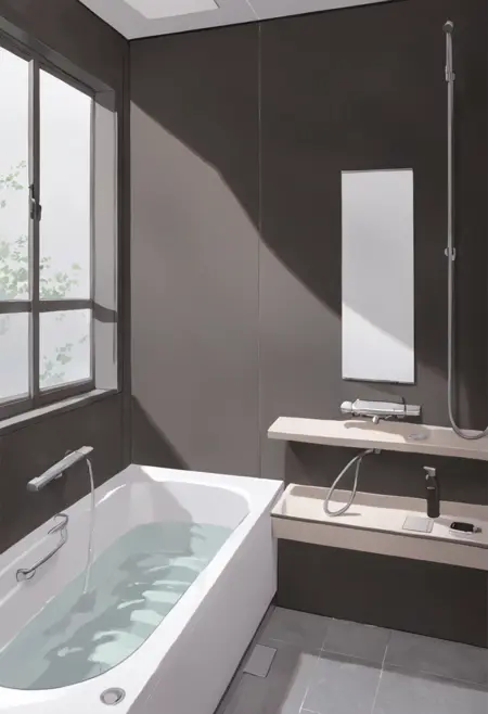 日本の住宅のお風呂2 OFURO in Japanese Houses 2 SDXL