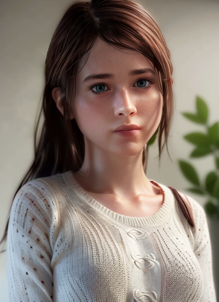 (8k, best quality, masterpiece:1.2), (realistic, photorealistic, photo-realistic:1.37), ultra-detailed, beautiful detailed eyes, beautiful detailed nose, (((balanced eyes))), ((upper body 1:2)),((big breasts)), (((sweater))), natural skin texture, 24mm, 4k textures, soft cinematic light, adobe lightroom, photolab, hdr, intricate, elegant, highly detailed, sharp focus, ((((cinematic look)))), soothing tones, insane details, intricate details, hyperdetailed, low contrast, soft cinematic light, dim colors, exposure blend, hdr, faded, slate atmosphere,  <lora:Ellie_V1:0.8> , (((white sweater))), long sleeves, long hair