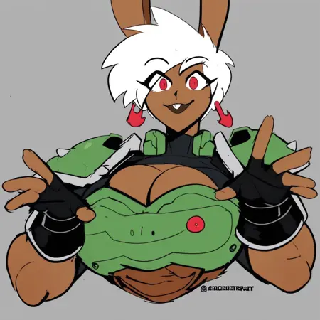 Daisy the rabbit (Deputy Rust Art) Doom
