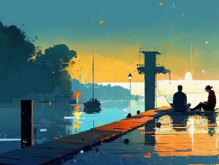 ((by Pascal Campion)), ((sitting on the dock of a the bay)) unique+distinctive style, vibrant colors, lively compositions, attention to detail, ((depiction of a everyday scene+moment)), capturing the beauty + emotional depth of the ordinary,blend of traditional + digital media,  incorporates animation techniques the illustration
<lora:sdxl_photorealistic_slider_v1-0:0.5>