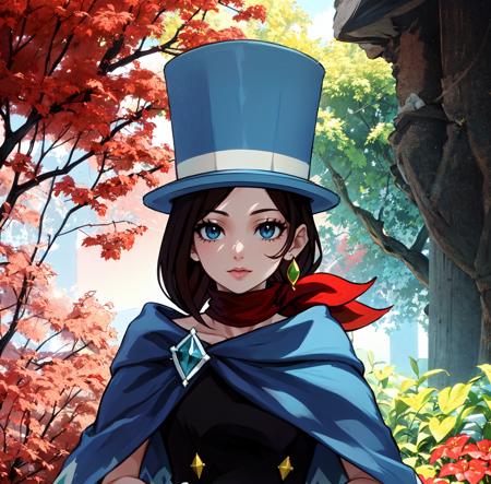 masterpiece, best quality, outdoors, grass, field, flower field,
cosmieyes, eye focus, eyelashes, reflection,
minukidef, 1girl, solo, looking at viewer, upper body,
hat, top hat, jewelry, cape, blue headwear, earrings, scarf, gloves, white gloves, dress, spade (shape), club (shape), diamond (shape), heart, boots,
<lora:LoRA_Minuki:1>, <lora:CosmicEyes:1>