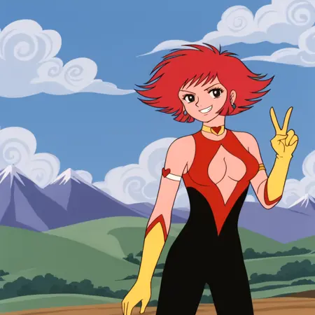 Cutie Honey 1970s Art Style
