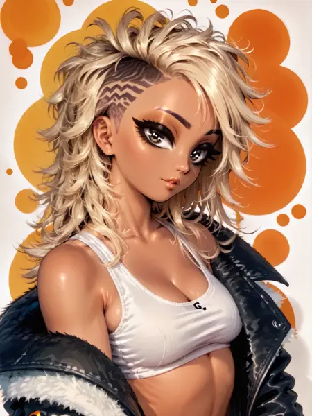 Shaggy Mullet - Hair Style [SD15, SDXL, PONY]