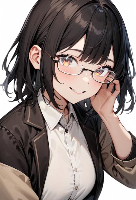 under-rim metal frame glasses SDXL SDXL_V1