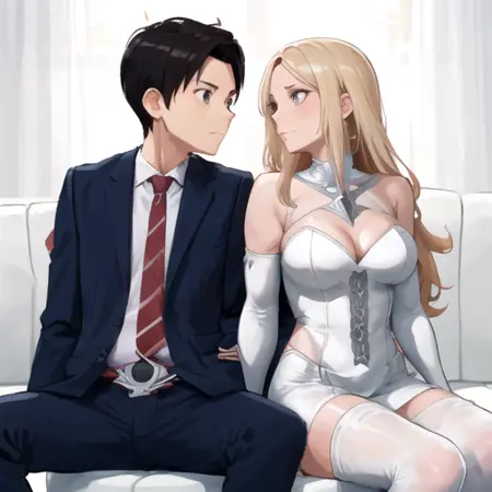 Shinnosuke Tomari x Emma Frost (Kamen Rider Drive x Marvel)