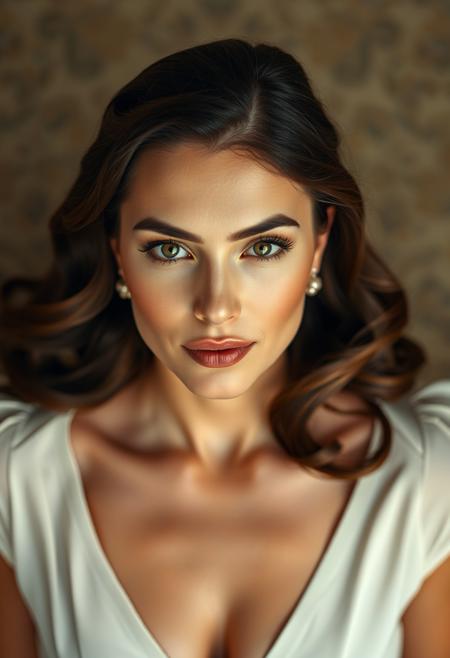 Top-down view, Elegant, Graceful, Radiant, Stunning, Poised, Glamorous, Refined, Chic, Sophisticated, Beautiful, Feminine, Classic, Dazzling, Sleek, Timeless, Enchanting, Stylish, Lovely, Luxurious, Exquisite, Pores, Subtle skin, Authentic Skin, natural detailed skin, portrait,
