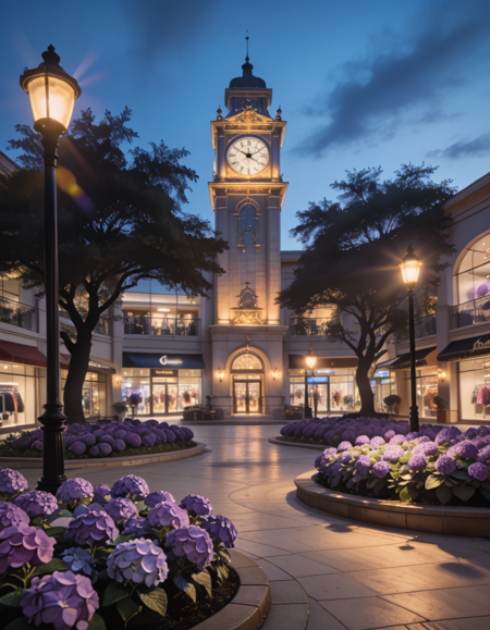 shopping mall courtyard at twilight pony v1.0