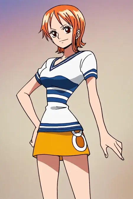 Nami (One piece) pre-timeskip many outfit Chroma/illustriousXL