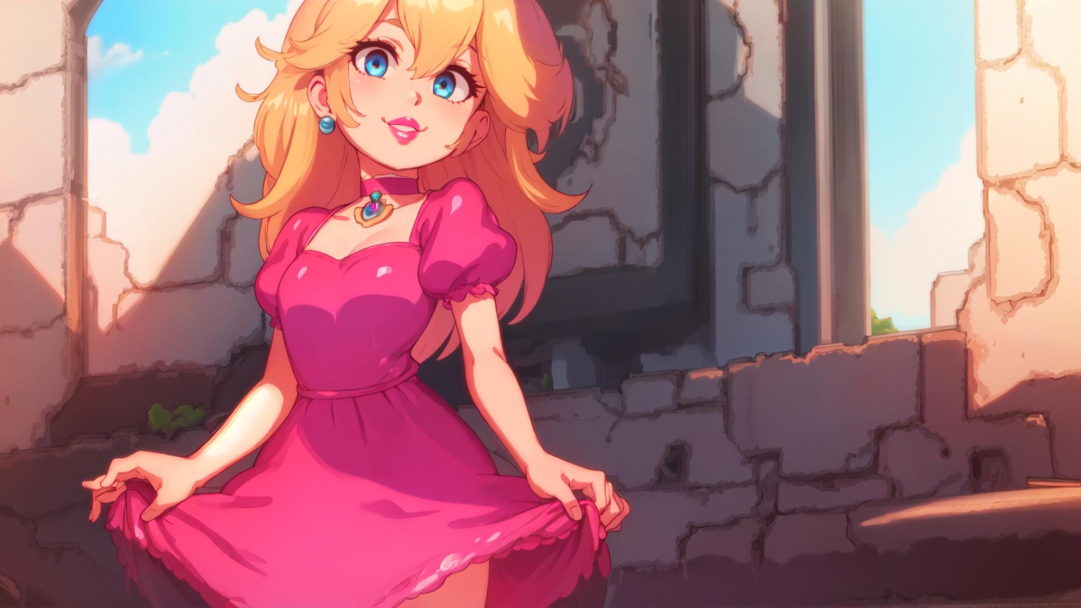 princess peach - The Super Mario Bros. Movie - movie like image by marusame