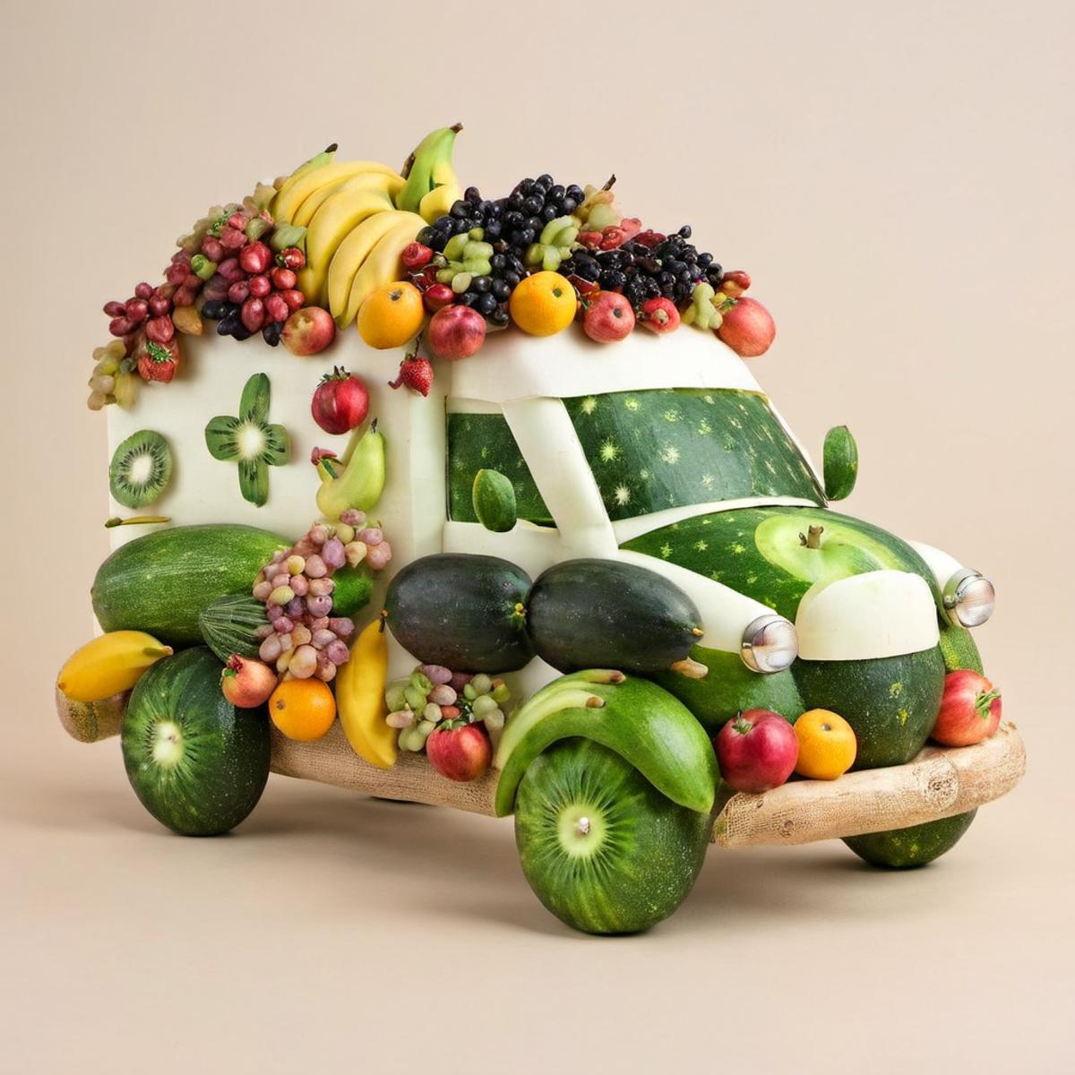 Made from fruits. SDXL image by superskirv