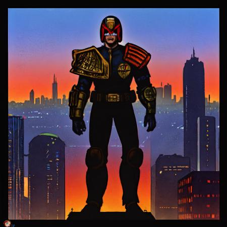 Judge Dredd Comic Style Judge Dredd Comic Style