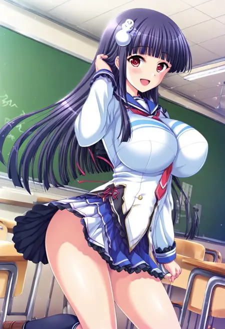 Komachi Mifuyu - Honoo no Haramase Oppai Nyuu Doukyuusei ~Oppai mo Haramase! New Class Zen'in Harama-sensation!~