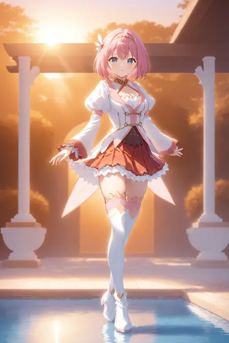 Yui with origin outfit (Princess Connect!)