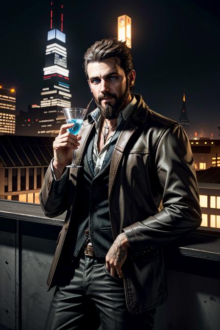 ((masterpiece, best quality))
<lora:add_detail:0.8>
 <lora:FarCry5John:0.8>
FarCry5John, 1boy, solo, brown hair, blue eyes, beard, at a high-end rooftop bar, sipping a martini while gazing at the stunning city skyline at night