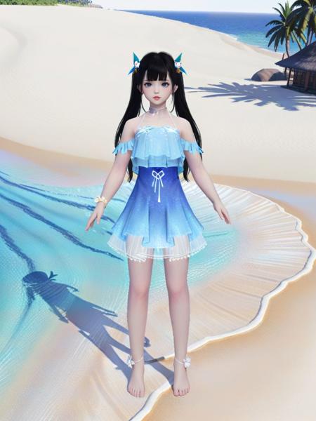 天刀少女 泳装 XL3