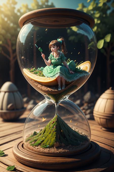 1 girl, full body, cute, landscape, nature, nature background, (Hourglass), masterpiece, high detailed, high quality,  <lora:Hourglass_Sora:0.7>, masterpiece,ultra realistic,32k,extremely detailed CG unity 8k wallpaper, best quality,(summer day ),lady ,necklace ,eardrop, Cappadocia, Turkey, ( Mint green Dressing in head-to-toe neutrals ) , Caramel hair ponytail with bangs ,