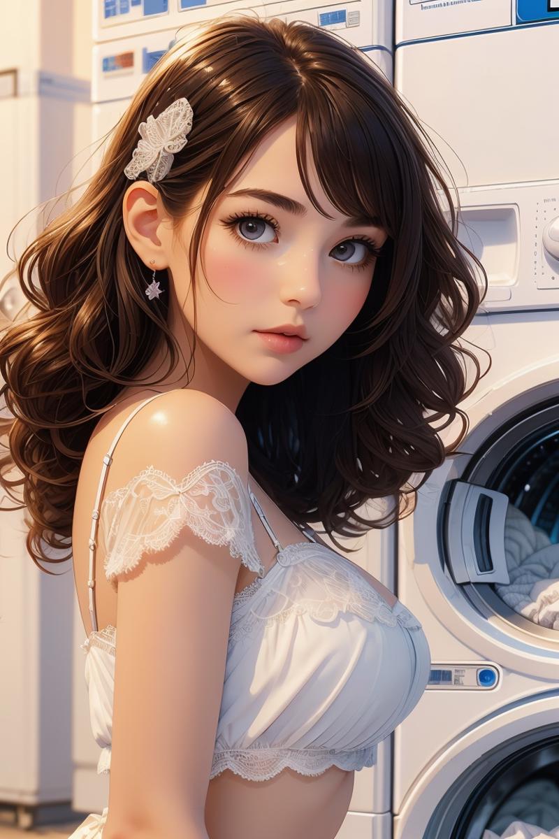 girl like laundromat image by MarkWar