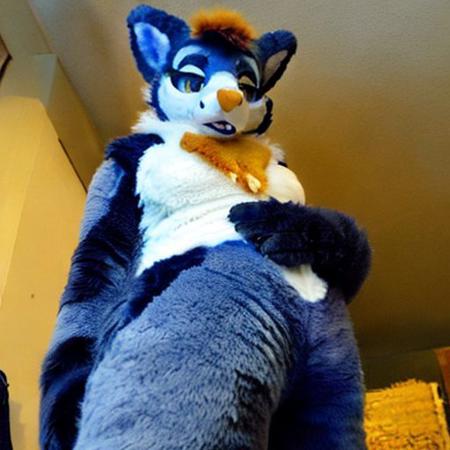 Fursuit cosplay thicc  big chest and big butt  female
