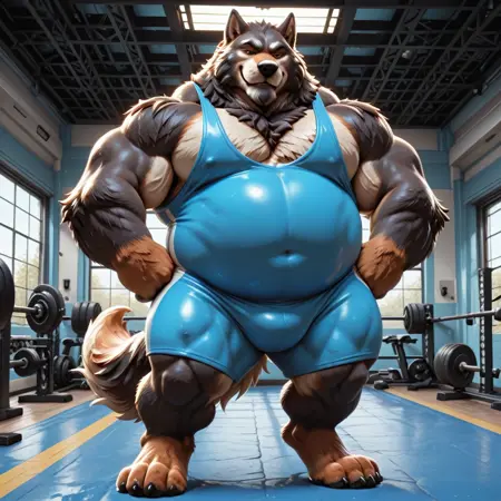 Musclegut Furry Style
