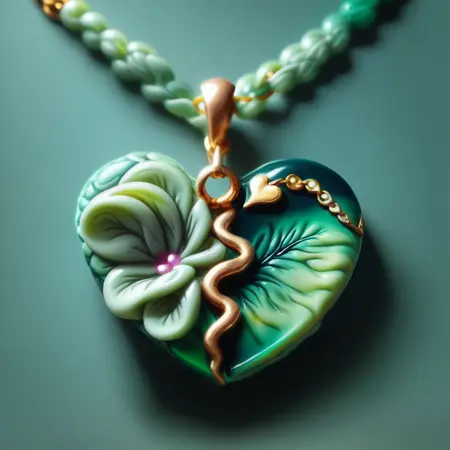π Split Heart Necklace PDXL π - Custom broken heart necklace