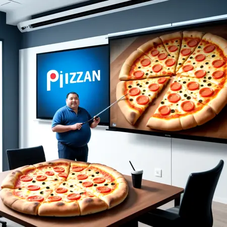 Presentation using a projector