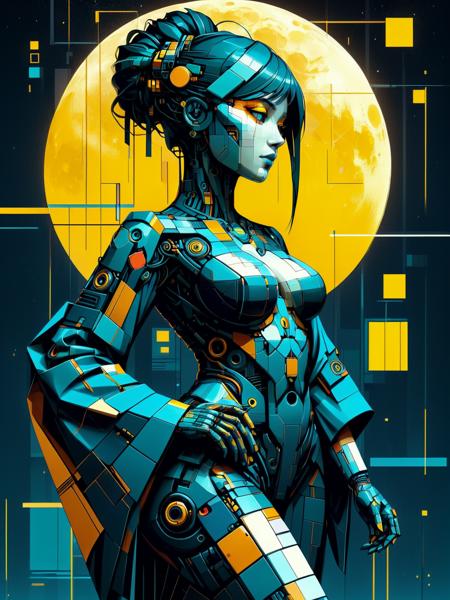 Neon Cyberpunk Cubism [FL/XL/IL] SDXL