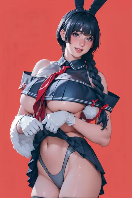 School Uniform Bunny Girl