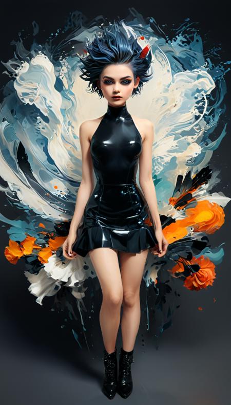 professional 3D character design, dynamic pose, expert character design, engaging storytelling, captivating visuals, imaginative concept, high-quality rendering, volumetric, 4k Emo fashion style, characterized by dark colors, layered clothing, and edgy accessories, allows individuals to express emotions and individuality, often incorporates elements of punk and gothic styles, promotes self-expression and authenticity Art Deco illustration style, elegant and geometric designs, streamlined and symmetrical compositions, embodies the glamour and sophistication of the Art Deco era, influenced by modernism and machine aesthetics Ethereal fluidity painting art style, uses fluid and flowing brushstrokes, creates a sense of movement and lightness, dynamic and abstract composition, professional-grade execution, captures the beauty of fluid dynamics, evokes a sense of calm and serenity, aesthetic render of a random animal, ultra wide angle, pincushion lens effect, trending on artstation, 4k, 8k