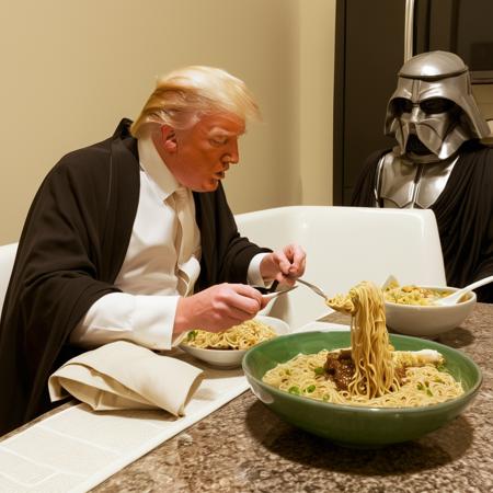 Jedi eating noodles with spoon, trump next to jedi, mars, osama bin laden, on mars, (best quality, masterpiece:1.4)<lora:lcm15:1.0><lora:lcm15:1.0>