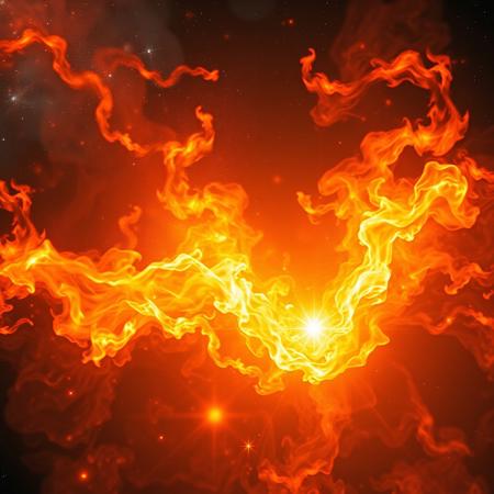 Flare, Incredible Fire, Outer-space, The Heat Death of the Universe, Fantastical Flames, Abstract, Glorious Holy Powers, High Definition
