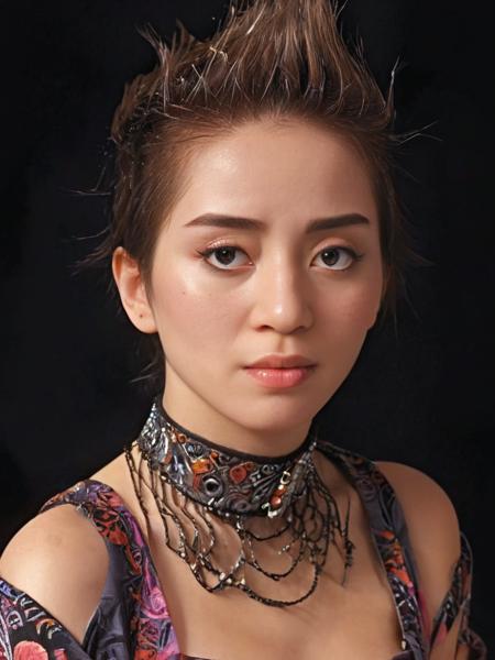 (half body:0.8), Amazing detailed photography of a cute miuinlora woman, 25yrs, high resolution, piercing eyes,  Anti-Aliasing, FXAA, De-Noise, Post-Production, SFX, insanely detailed & intricate, hypermaximalist, elegant, ornate, hyper realistic, super detailed, noir coloration,  16k resolution, full body, <lora:Mui:1>