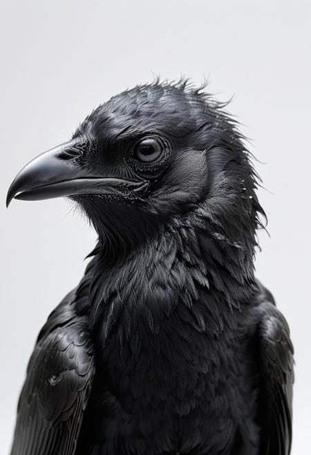 hyper realistic and extremely detailed monochrome photo of a crow, extreme close up headshot, white background, by Gonzalo Endara, Flickr, gothic art, side of head, 8k movie still, cinematic, film grain, highly realistic textures, looking at viewer, creative dynamic camera angle, (intricate details, masterpiece, best quality:1.4)
<lora:add-detail-xl:0.5> <lora:xl_more_art-full_v1:0.5> <lora:looking_at_viewer:2>