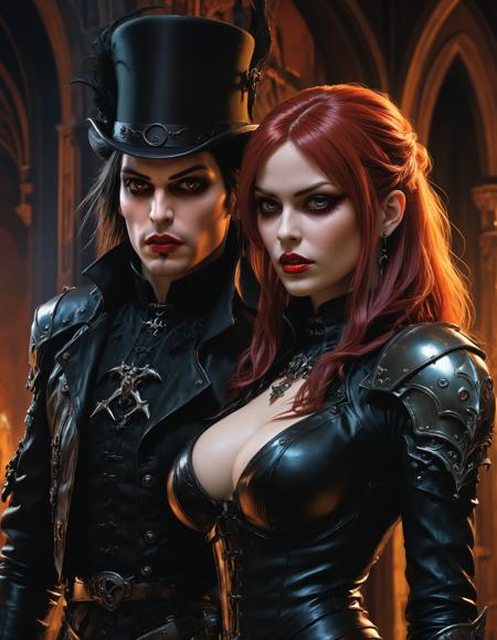 by Clyde Caldwell and Davis Marc, hyper realistic full view photo of  a (famous videogame concept art:1.1),  (seductive , attractive , colossal , gothic , masterful:1.4), bold lines, hyper detailed, award winning, limited color palette, high contrast, depth of field, (intricate details, masterpiece, best quality:1.4)
dramatic cinematic lighting, film grain, looking at viewer, dynamic pose, wide angle panoramic view,
<lora:add-detail-xl:0.5> <lora:xl_more_art-full_v1:0.5> <lora:looking_at_viewer:2>