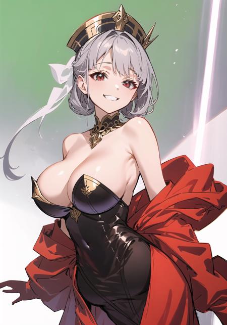 <lora:da2-000110:1>
(strong lighting:1.3)
1girl,silver hair,red eyes,strapless leotard,seaï¼Happy,Disgust,Evil grin,Doyagao,an extremely delicate and beautiful girl, an extremely delicate and beautiful girl, 8k wallpaper,masterpiece,best quality,Composograph,Beautiful Lighting,Accent Lighting,Soft Lighting,no lineart,detailed and intricate,style of Fantasy,game cg,fine skin emphasis,beautiful and delicate skin,huge breatsï¼fine fabric emphasis