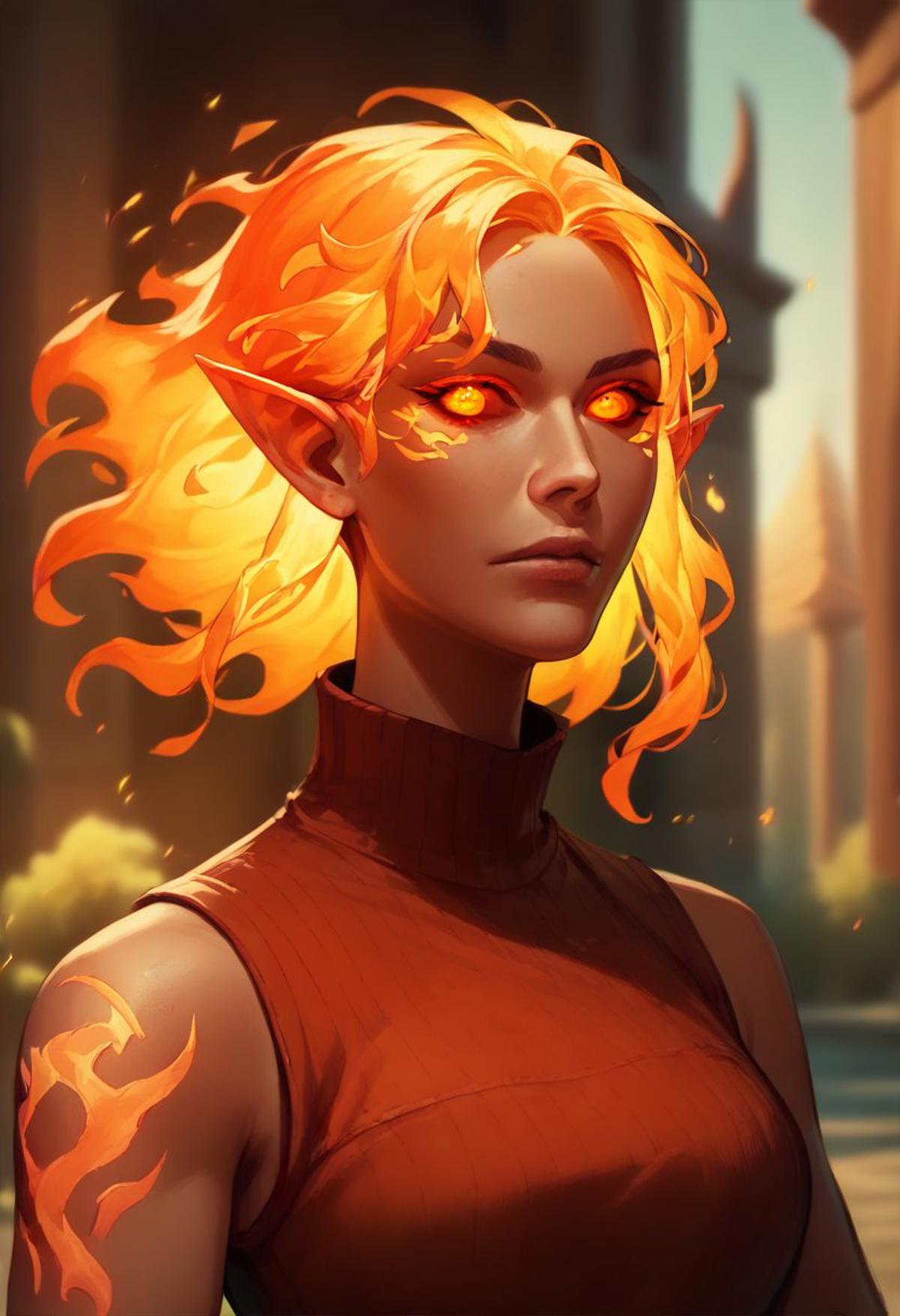 Fire Genasi | Fantasy | DND - FireGenasi | Ver 1.0 | Stable Diffusion ...