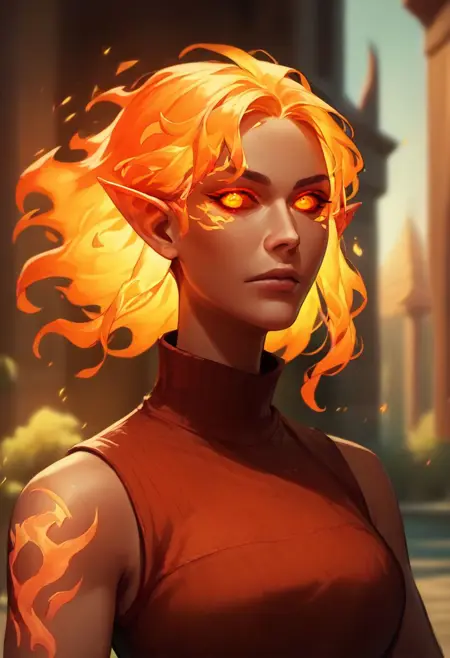 Fire Genasi | Fantasy | DND