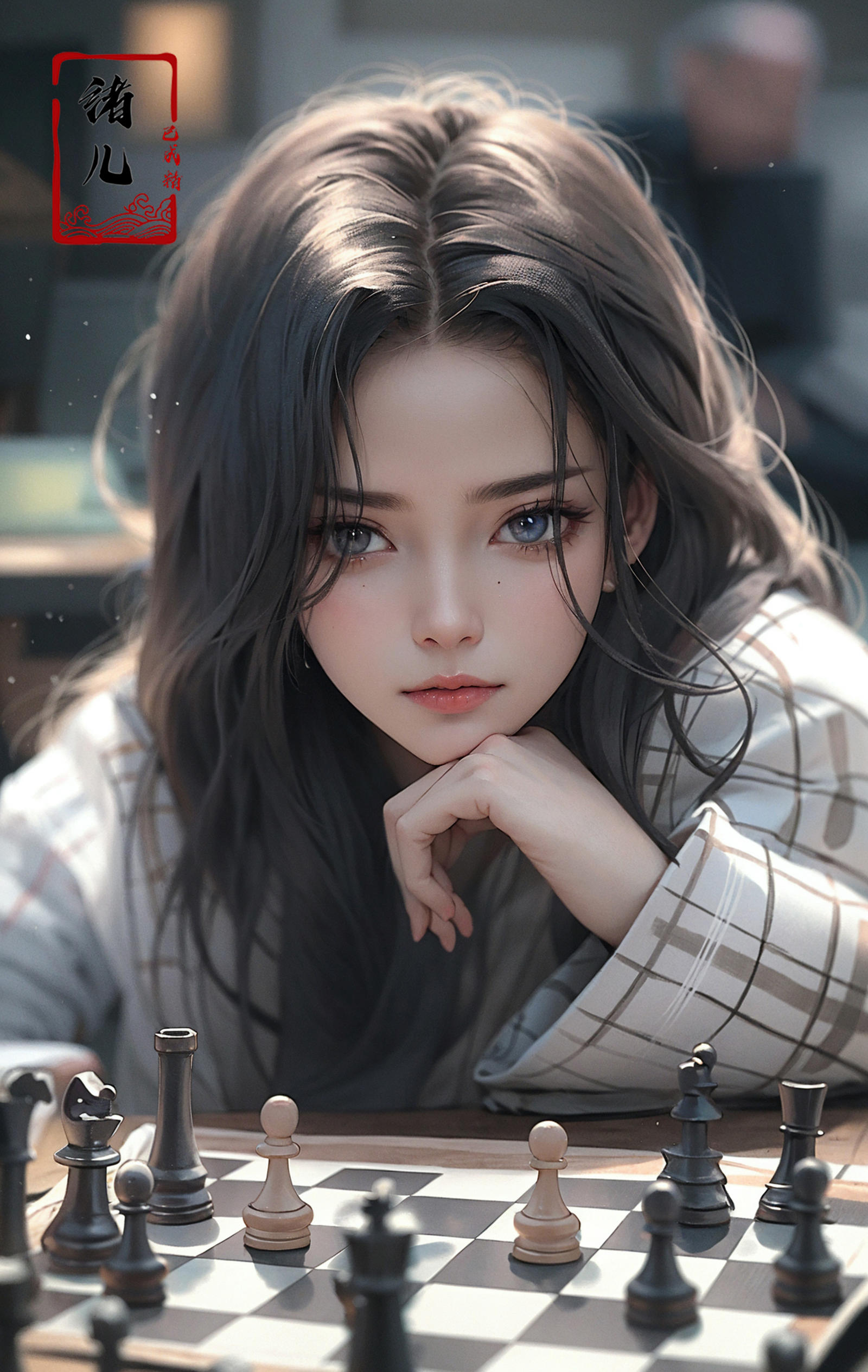 绪儿-国际象棋御姐 chess【Face model】 image by XRYCJ