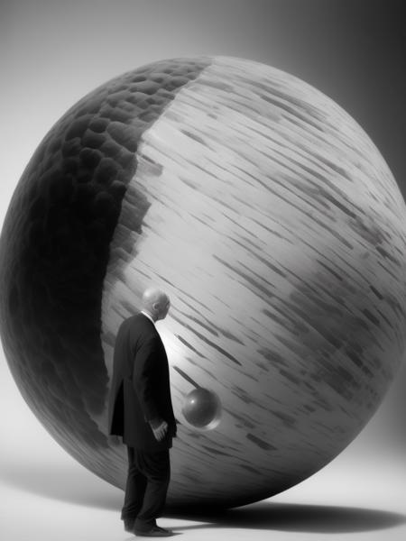 <lora:GilbertGarcin:1>Sphere oskar schlemmer