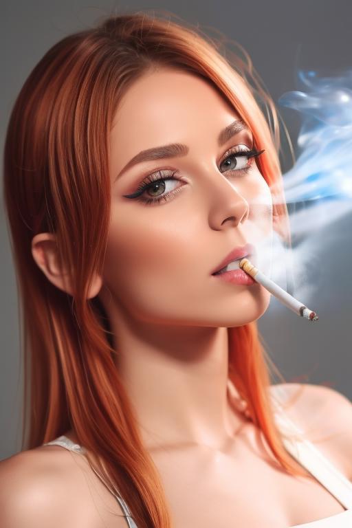 Cigarette Smoker Woman image by DAC_AI