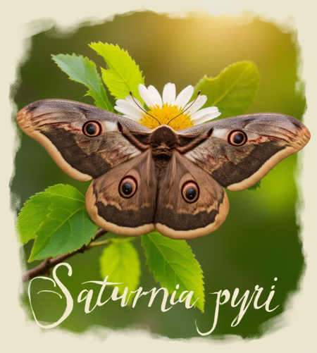 Saturnia pyri (Butterfly) FLUX
