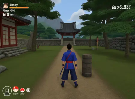 Old-School 3D Video Game