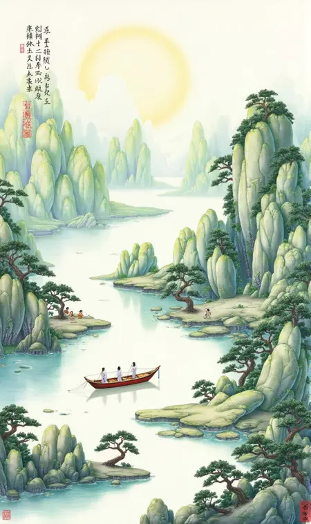 Traditional landscape of national scenic spots