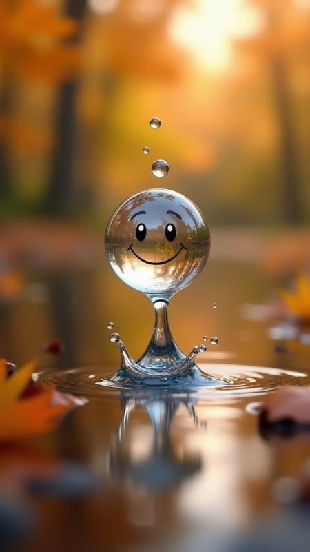 Animated Smile Waterdrop Flux1.d Lora v1.0