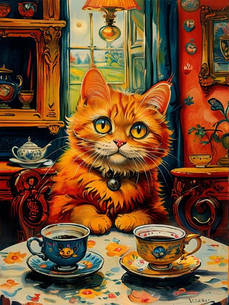 style of Louis Wain