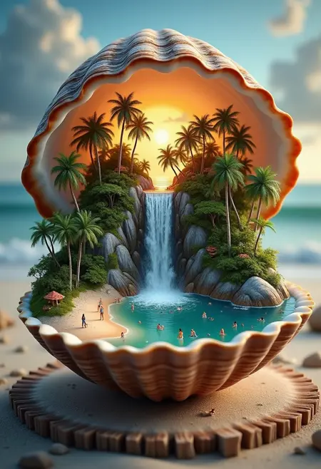 DL_Miniature Landscape Construction_Shell Scene Generation