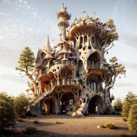 <lora:Mycelium:1>cinsdia,1 house