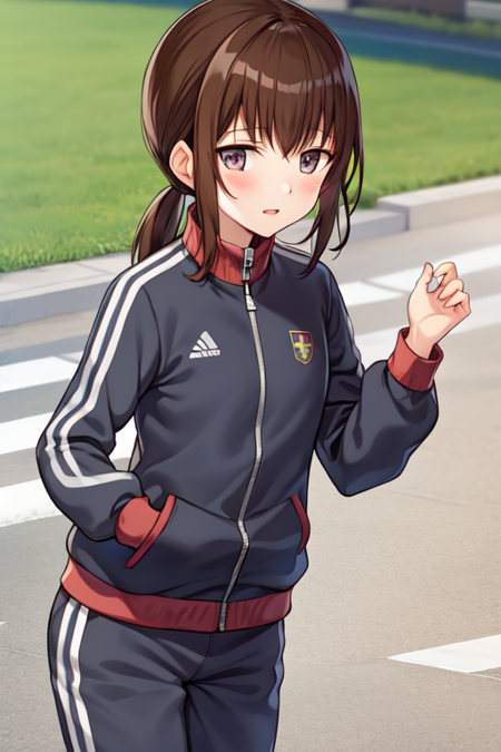 kazuesatou, track suit, track jacket