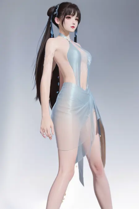 【Anime & 3D】guqinghan_swimsuit-Game-character——永劫无间-顾清寒-泳装(夏日派对)