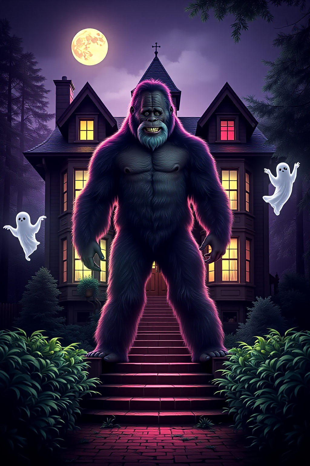 harrybigfoot_is_in_a_haunted_victorian_mansion_with_ghosts_floating__full_moon__and_eerie_lighting__orchid_purple_and_lime_green_and_brick_red_adventure__proud__violet_lunar_resistant_3634672182.png